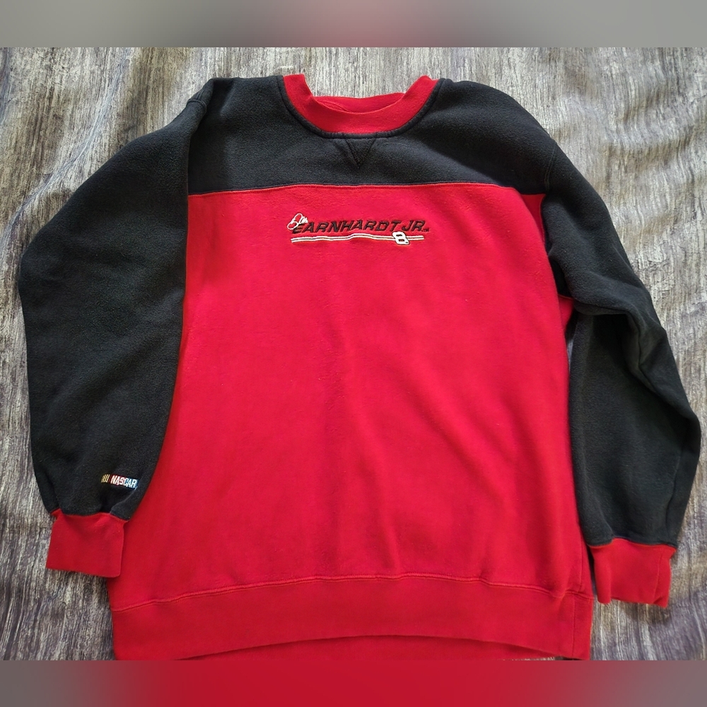 Chase Authentics Earnhardt Jr‎ Racing Sweatshirt Black Red XL 18/20 Y2K